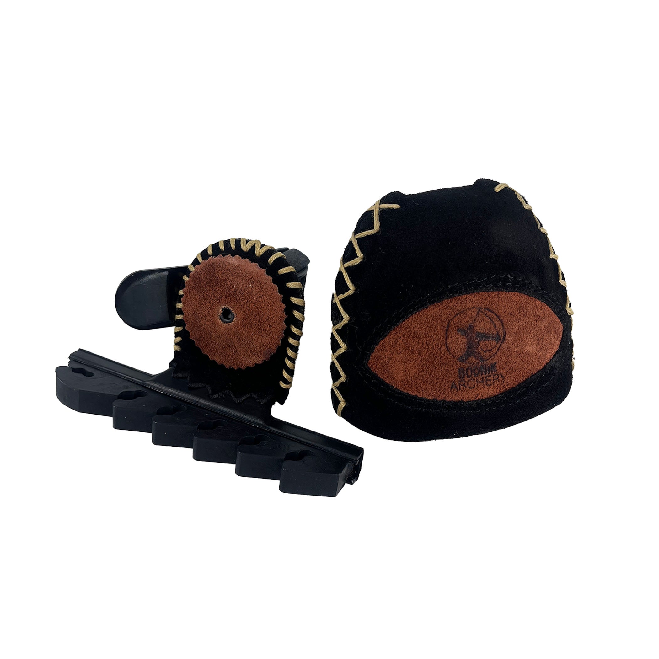 Strap On Bogenköcher Small Schwarz / Rotbraun